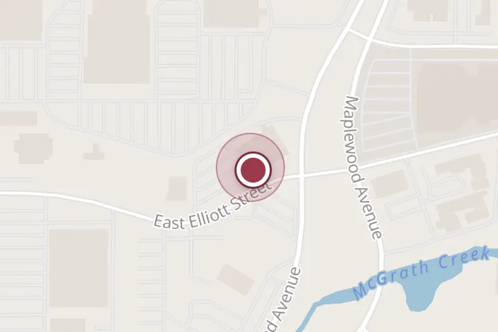 Street map around 2500 E Elliott St, Wichita Falls, with a pin at Ollie's Bargain Outlet