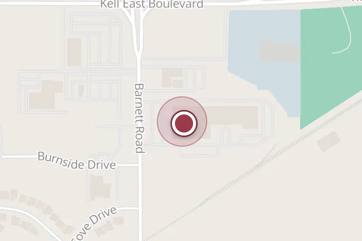 Street map around 4327 Barnett Rd, Wichita Falls, with a pin at Orelia Terasaki, MD