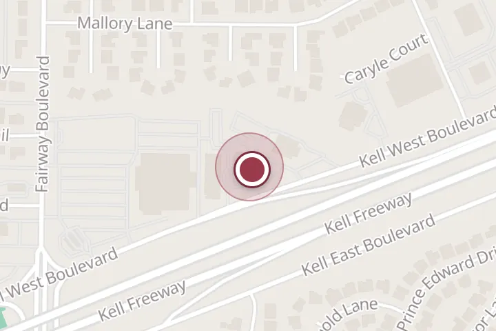 Street map around 4500 Kell W Blvd, Wichita Falls, with a pin at OYO Townhouse Wichita Falls West
