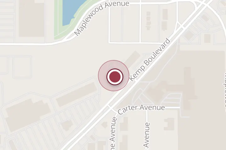 Street map around 3812 Kemp Blvd, Wichita Falls, with a pin at Panera Bread