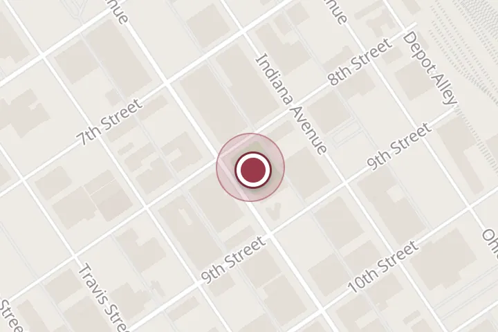 Street map around 815 Scott Ave, Wichita Falls, with a pin at Park Central