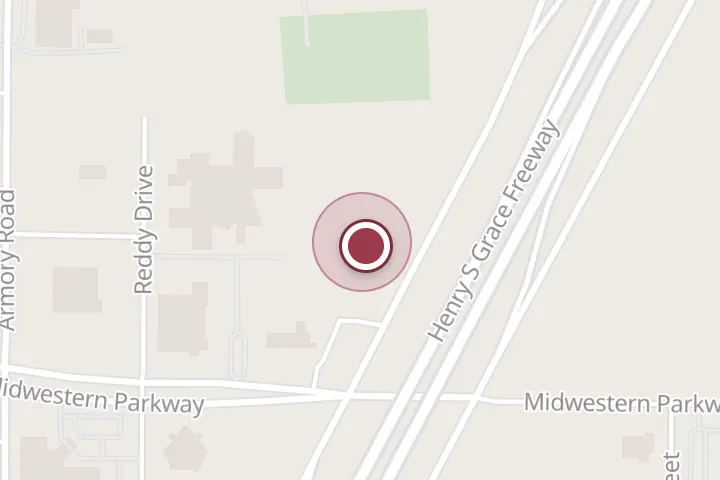 Street map around 3716 Henry S Grace Fwy, Wichita Falls, with a pin at Paycheck Solutions LLC