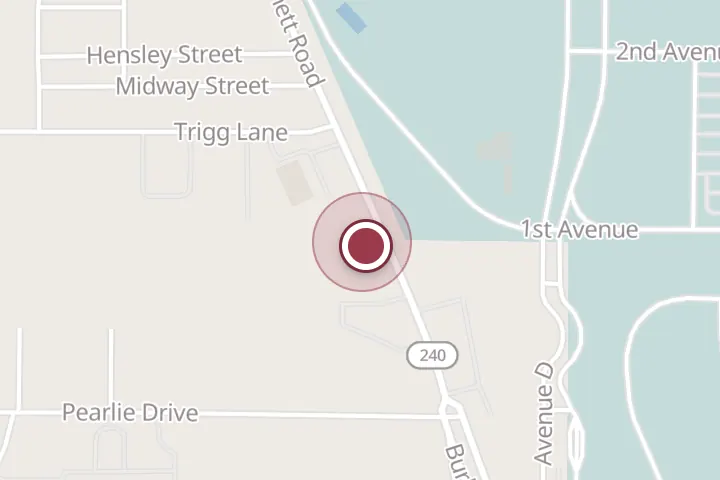 Street map around 4124 Burkburnett Rd, Wichita Falls, with a pin at Pinoy Arts.com