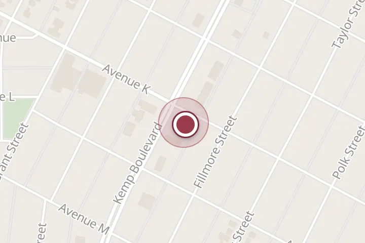 Street map around 2101 Kemp Blvd, Wichita Falls, with a pin at Pond Insurance Agency Ltd