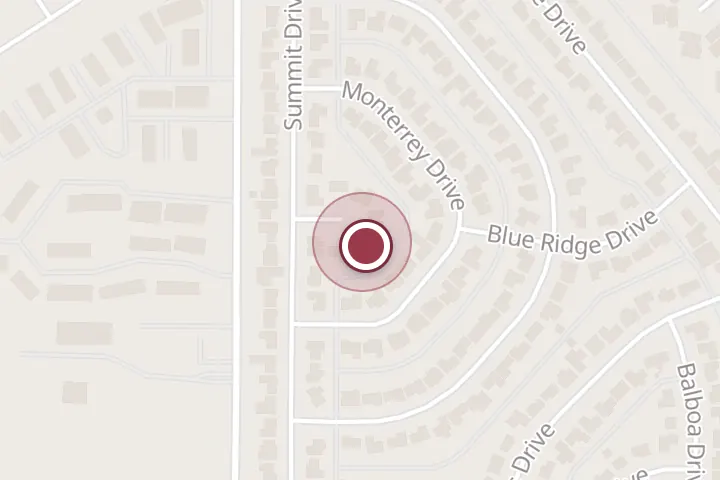 Street map around 5 Summit Cir, Wichita Falls, with a pin at Precision Gutterworks LLC