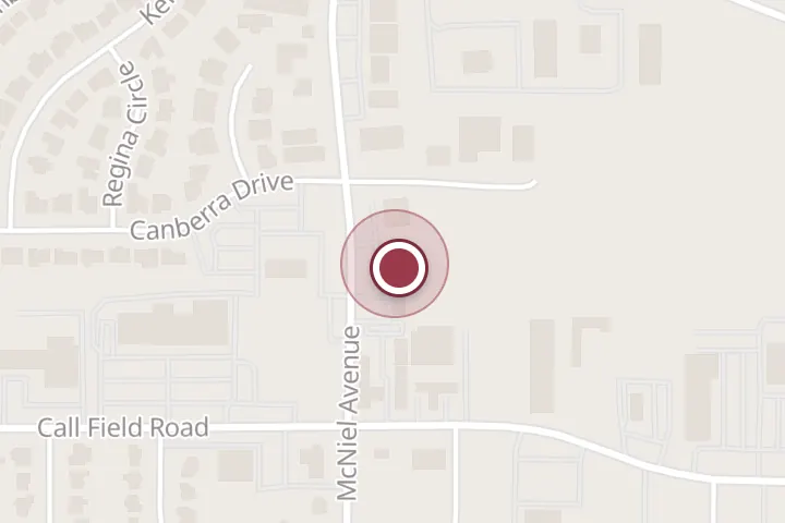 Street map around 4107 McNiel Ave, Wichita Falls, with a pin at Pro-Guard Windows