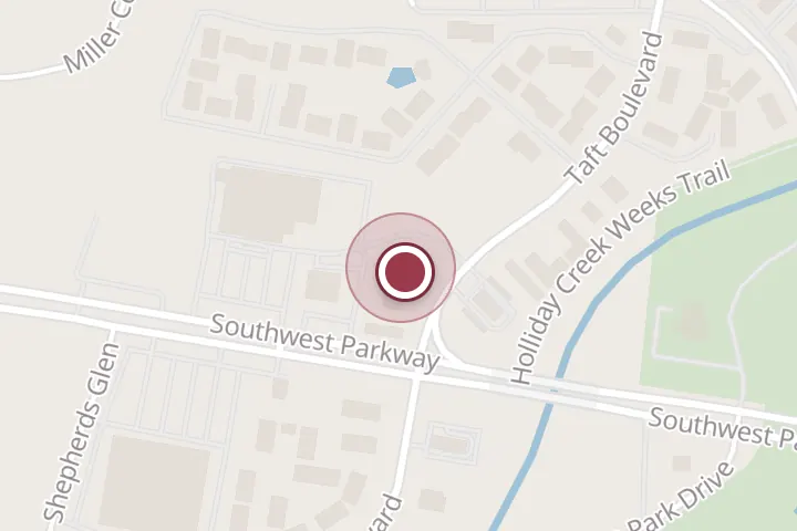 Street map around 4730 Taft Blvd, Wichita Falls, with a pin at Rapid Fired Pizza