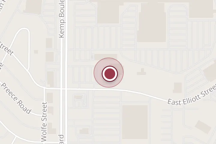 Street map around 4245 Kemp Blvd #512, Wichita Falls, with a pin at Realty Executives
