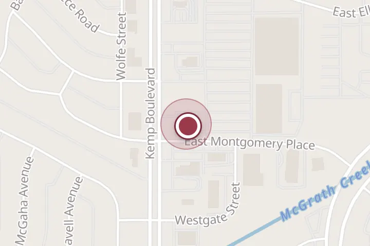 Street map around 4401 Kemp Blvd, Wichita Falls, with a pin at Red Lobster