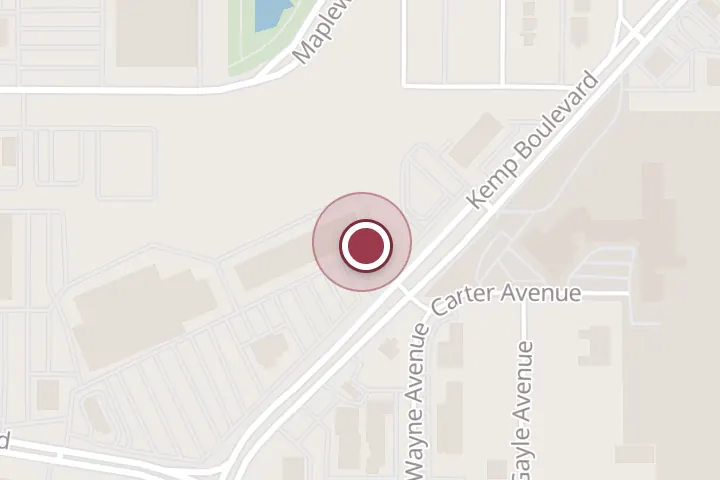 Street map around 3916 Kemp Blvd Ste O, Wichita Falls, with a pin at RibCrib BBQ