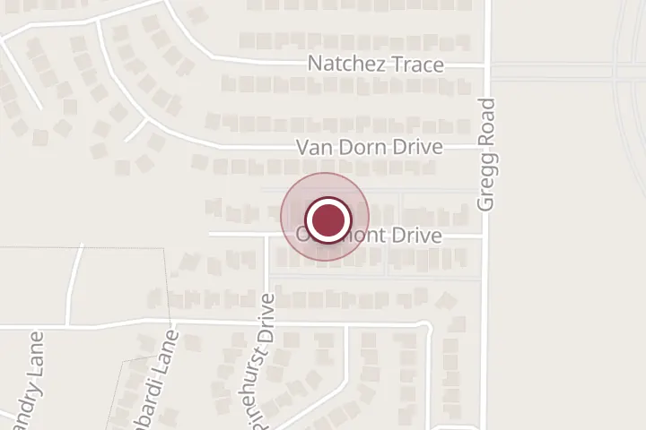 Street map around 6020 Oakmont Dr, Wichita Falls, with a pin at Rick Wilson Air Conditioning