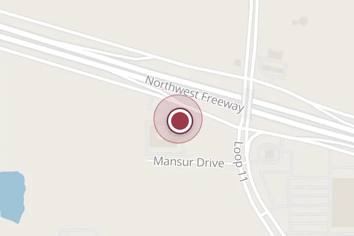 Street map around 3209 Northwest Fwy #287, Wichita Falls, with a pin at Rodeway Inn