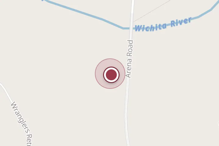 Street map around 2452 S Farm to Market Rd 369, Wichita Falls, with a pin at Rolling Cowboy Mechanic