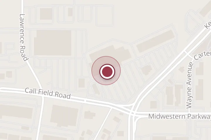 Street map around 3614 Call Field Rd, Wichita Falls, with a pin at Ross Dress for Less
