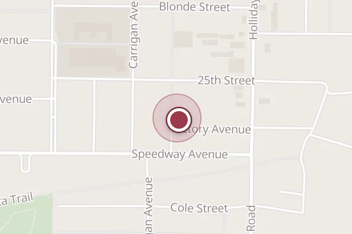 Street map around 1518 Victory Ave, Wichita Falls, with a pin at S & D Pest Control and Termite
