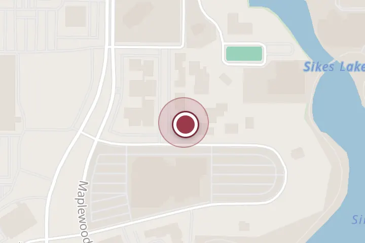 Street map around 2617 Plaza Pkwy, Wichita Falls, with a pin at Sakura Sushi Piano Bar