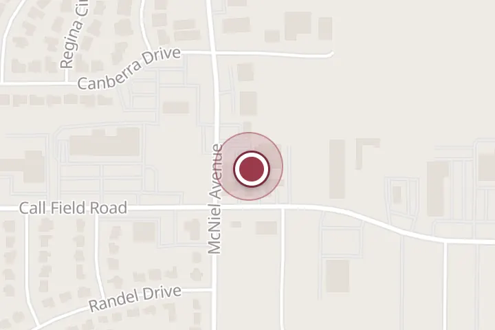 Street map around 4018 Call Field Rd, Wichita Falls, with a pin at Salon V