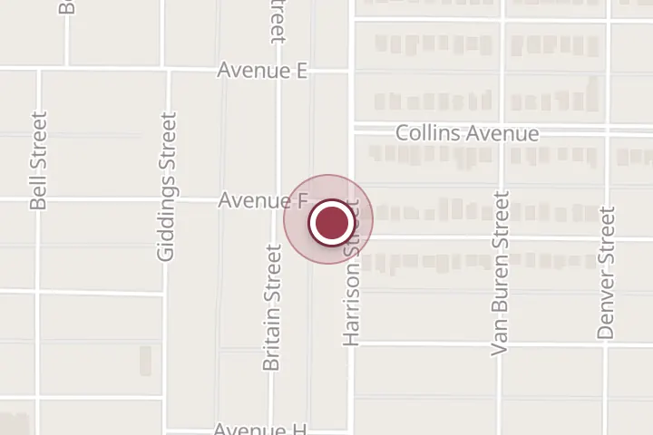 Street map around 2004 Pearl Ave, Wichita Falls, with a pin at Same-Day Pest Control Wichita Falls