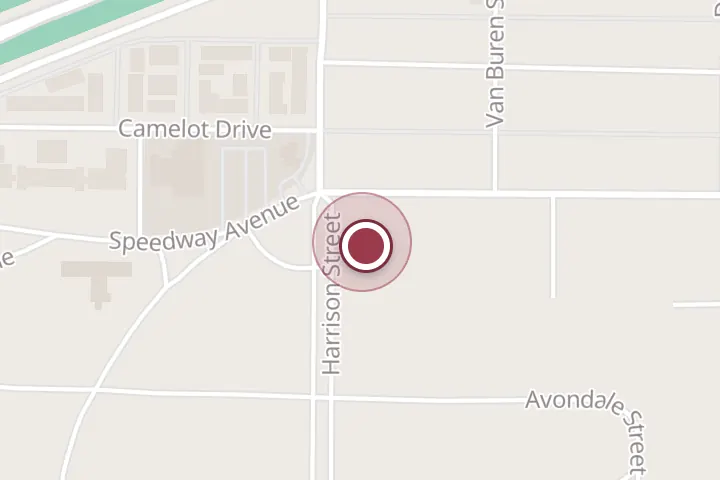 Street map around 2601 Harrison St, Wichita Falls, with a pin at Schaaf and Clark
