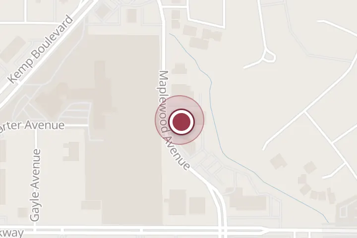 Street map around 3705 Maplewood Ave, Wichita Falls, with a pin at Schultz & Co., CPA's