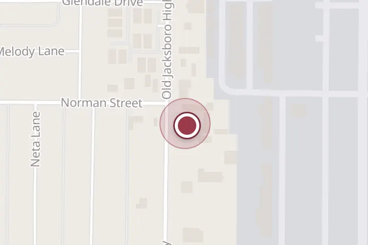 Street map around 4701 Old Jacksboro Hwy, Wichita Falls, with a pin at Scott's Drive-In