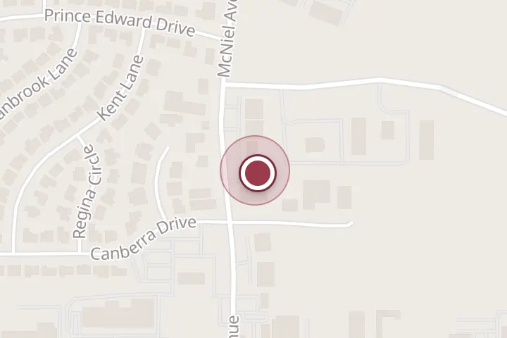 Street map around 3513 McNiel Ave, Wichita Falls, with a pin at Shallow the Bed Store