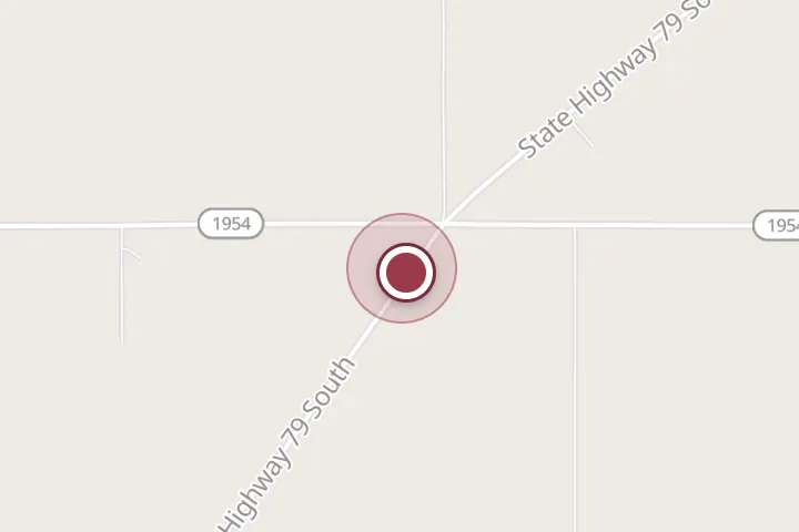 Street map around 4936 TX-79, Wichita Falls, with a pin at Skipworth Plumbing