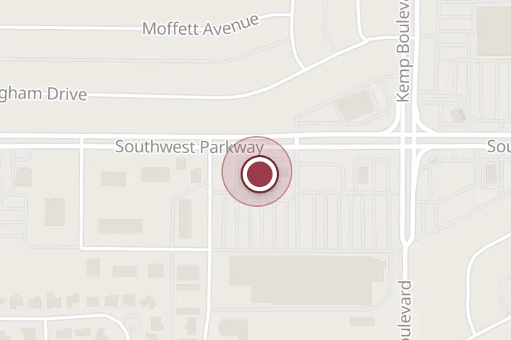 Street map around 2823 Southwest Pkwy #300, Wichita Falls, with a pin at Smoothie King