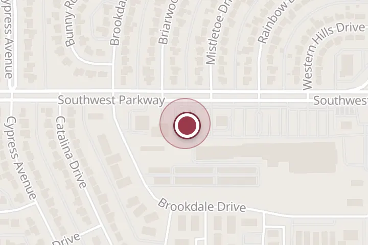 Street map around 4801 Southwest Pkwy, Wichita Falls, with a pin at Sonic Drive-In