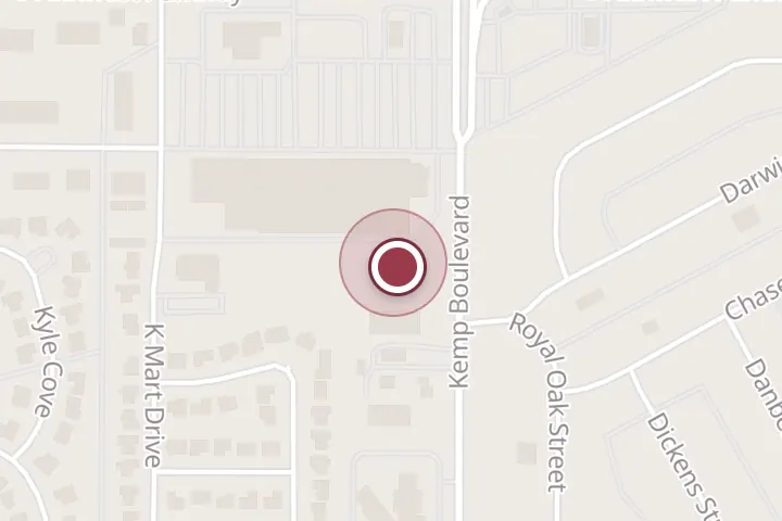 Street map around 4714 Kemp Blvd, Wichita Falls, with a pin at Southwest Automotive Wichita Falls