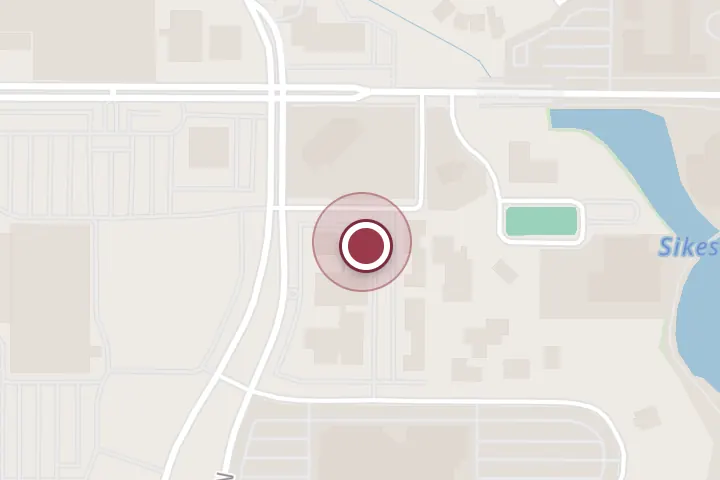 Street map around 2611 Plaza Pkwy #405, Wichita Falls, with a pin at Spa On the Plaza