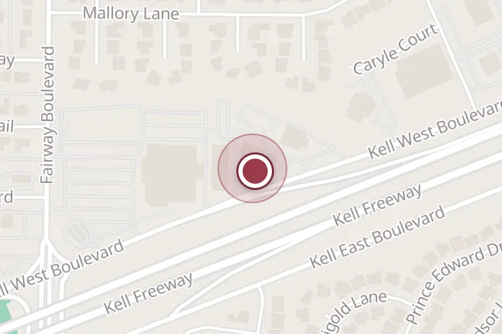 Street map around 4500 Kell W Blvd, Wichita Falls, with a pin at Spark by Hilton Wichita Falls
