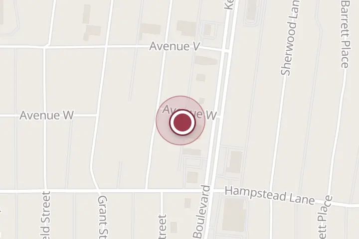 Street map around 2607 Avenue W, Wichita Falls, with a pin at Stan Mountain Construction Inc