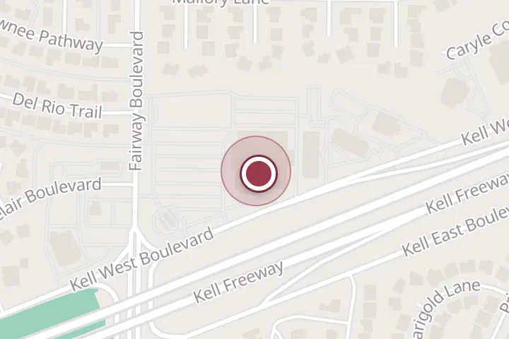 Street map around 4590 Kell W Blvd, Wichita Falls, with a pin at Starbucks