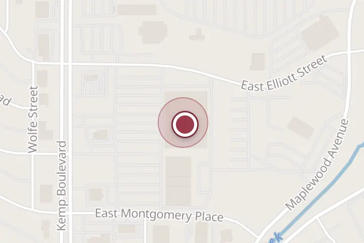 Street map around 4317 Kemp Blvd, Wichita Falls, with a pin at Starbucks Coffee Company