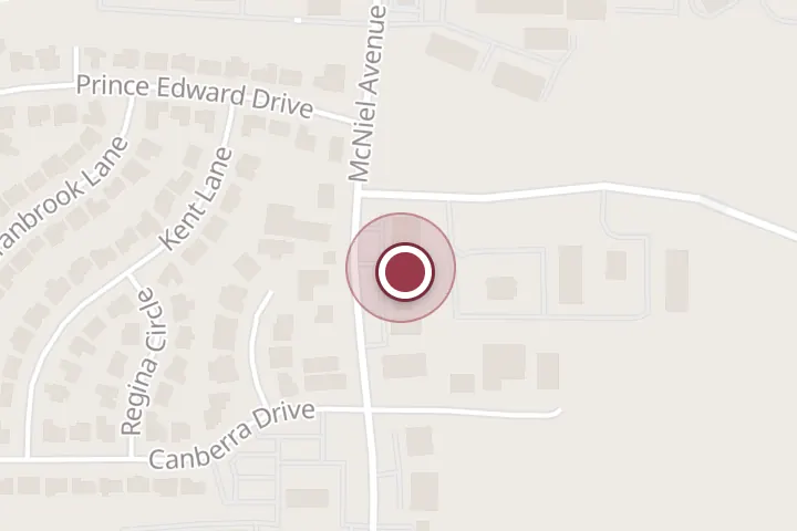 Street map around 3509 McNiel Ave #3, Wichita Falls, with a pin at Stasia's Salon