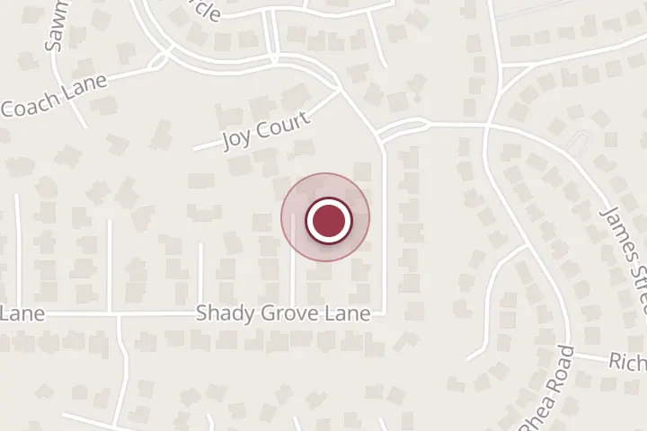 Street map around 4 Breezewood Ct, Wichita Falls, with a pin at Steve Lane Construction