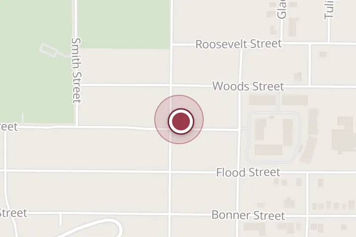 Street map around 500 Tulsa St, Wichita Falls, with a pin at Superior Gutters & construction