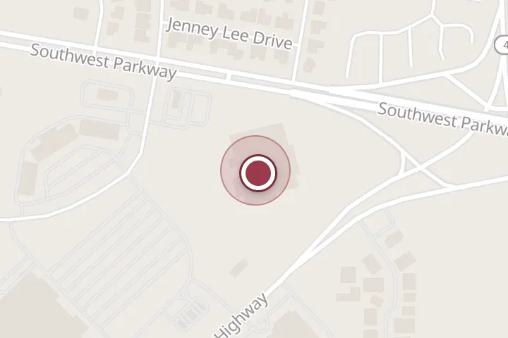 Street map around 1401 Southwest Pkwy, Wichita Falls, with a pin at Sutherlands Apparel