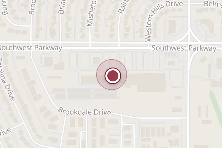 Street map around 4701 Southwest Pkwy, Wichita Falls, with a pin at Sweetooth Donuts