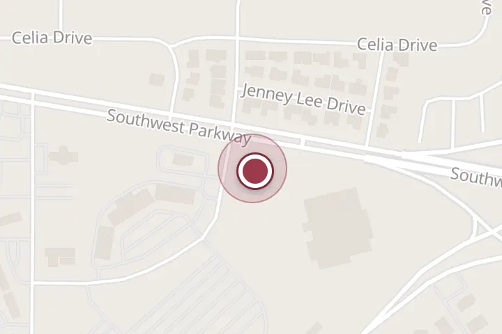 Street map around 1415 Southwest Pkwy, Wichita Falls, with a pin at Taco Bell