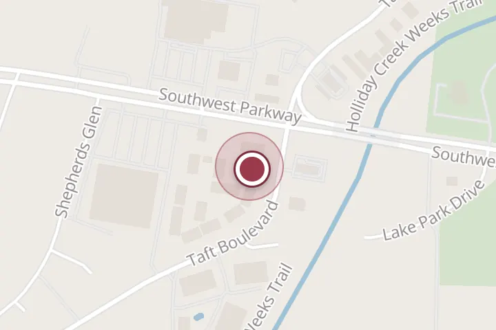 Street map around 2201 Southwest Pkwy, Wichita Falls, with a pin at Taco Casa