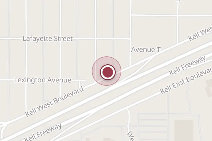 Street map around 3366 Kell W Blvd #5126, Wichita Falls, with a pin at Tacos Y Salsa Don Chuy