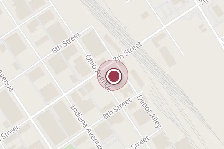Street map around 703 Ohio Ave, Wichita Falls, with a pin at Tacos Y Tortas El Pelon