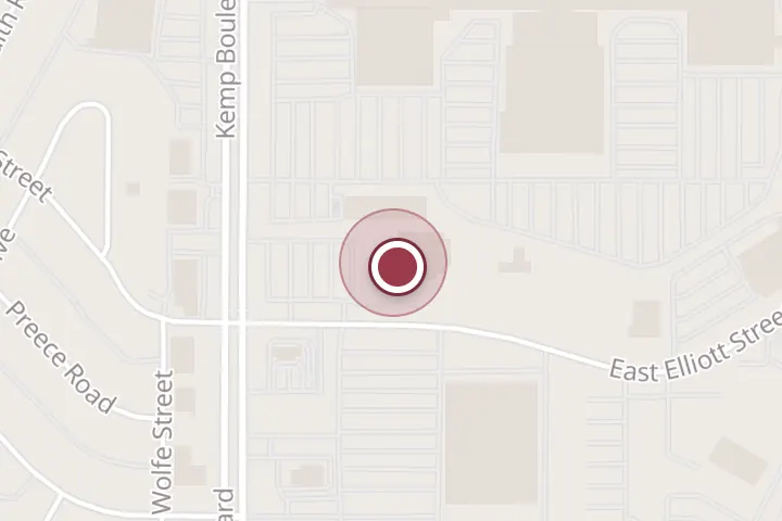 Street map around 4245 Kemp Blvd #502, Wichita Falls, with a pin at Team Legacy Realty