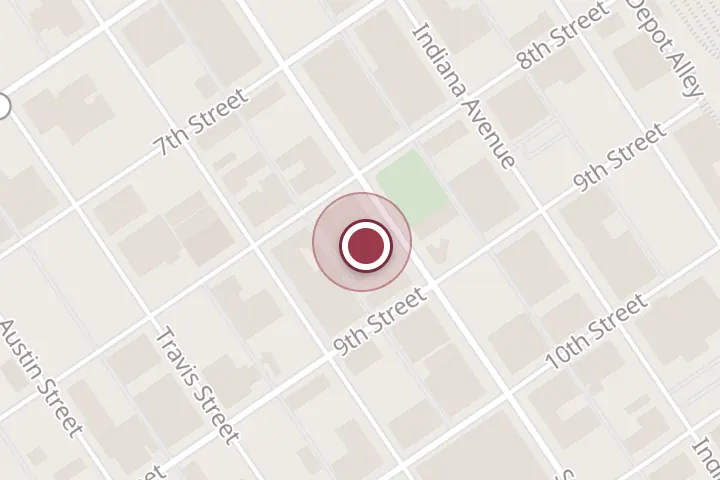 Street map around 807 8th St, Wichita Falls, with a pin at Techline Roofing and Restoration