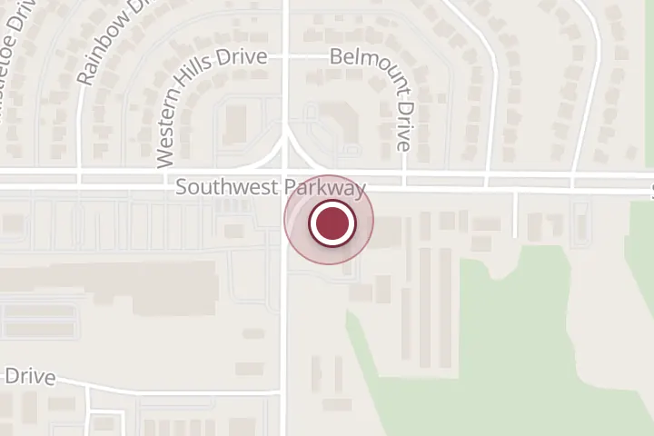 Street map around 4523 Southwest Pkwy, Wichita Falls, with a pin at Texas Donuts