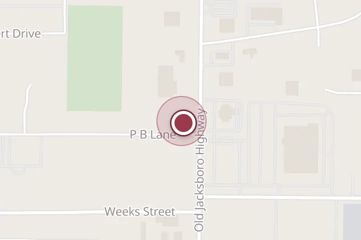 Street map around 4226 Old Jacksboro Hwy, Wichita Falls, with a pin at Texas Donuts