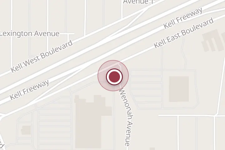 Street map around 3239 Kell E Blvd, Wichita Falls, with a pin at Texas Farm Bureau Insurance - Charlie Morris