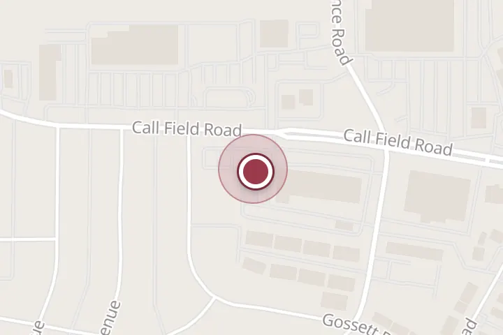 Street map around 3801 Call Field Rd, Wichita Falls, with a pin at Texas Medical Allergy Chiropractic